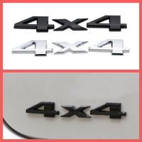 Car Styling 3D 4x4 Wheel Drive Offroad 4 x 4 Car Metal Trunk Adhesive Badge Body Tailgate Emblem For Jeep Wrangler Liberty