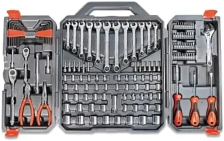 180 Piece Professional Tool Set in Tool Storage Case - CTK180