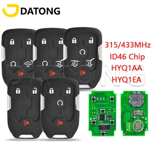Datong-World Fernbedienungsautoschlüssel für Chevrolet, Tahoe Silverado Suburban GMC Sierra Yukon HYQ1AA HYQ1EA ID46 315 433MHz Karte 6 Hauptverkaufskontrolle GM - №6