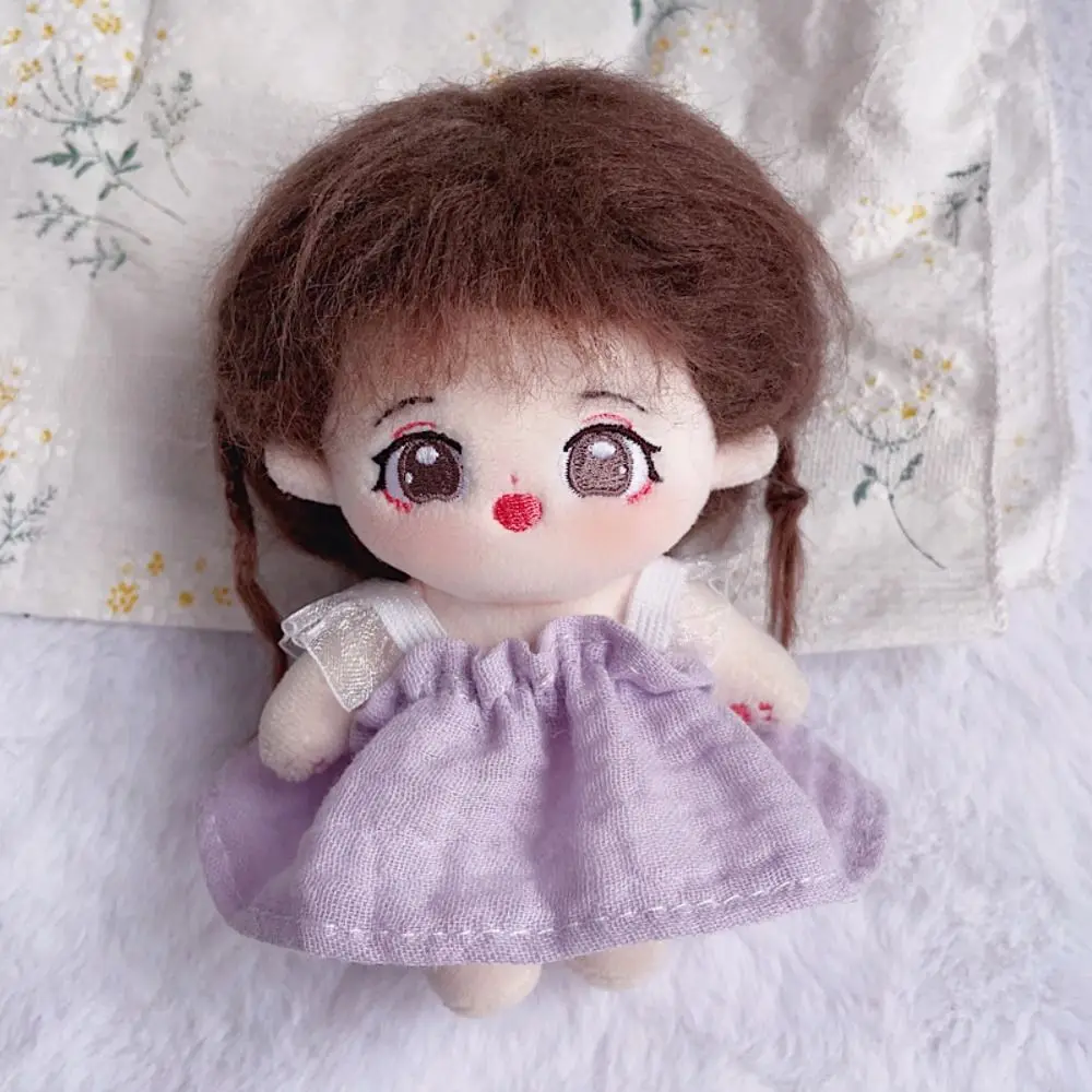 

Lace Skirt 10cm Doll Dress Toy Accessories Suspender Cotton Doll Clothes Doll Changing Summer Plush Toys Clothes Children Gift
