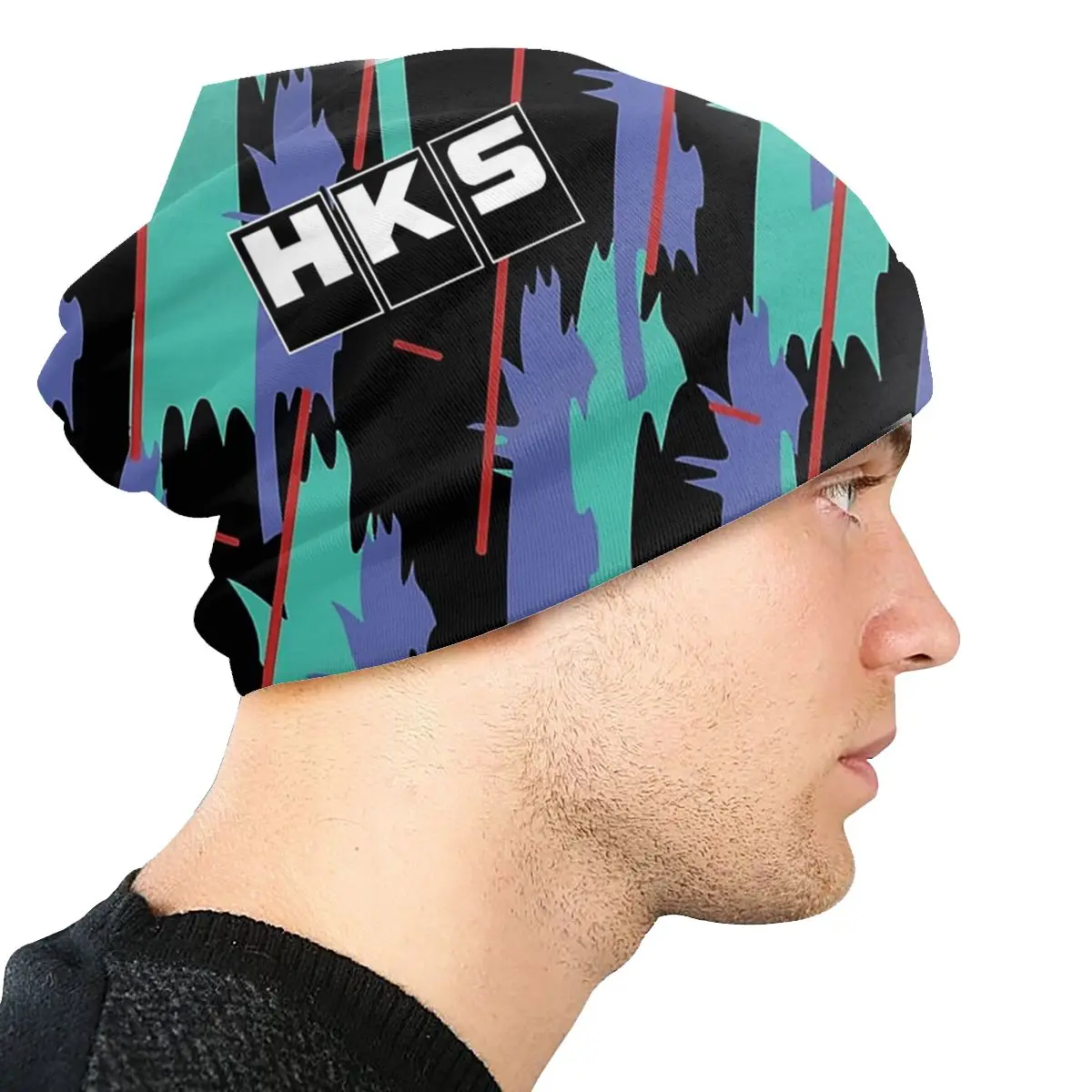 Winter Warm HKS Advan JDM Bonnet Femme Slouchy Beanie Hat Fashion Outdoor Ski Skullies Beanies Caps for Men Women