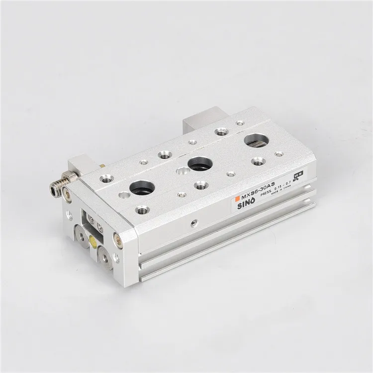 pneumaic cylinder double acting precision slide table bore 6mm stroke10 20 30 40 50 AS BS A B AT BT pneumaic cylinder