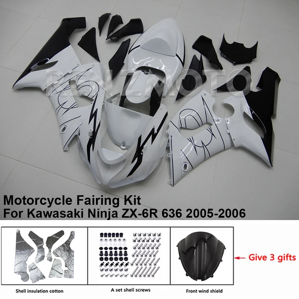 

Подходит для Kawasaki Ninja ZX-6R 636 2005-2006 аксессуары для мотоциклов Обтекатели литьевая форма окрашенные ABS пластиковые комплекты кузова