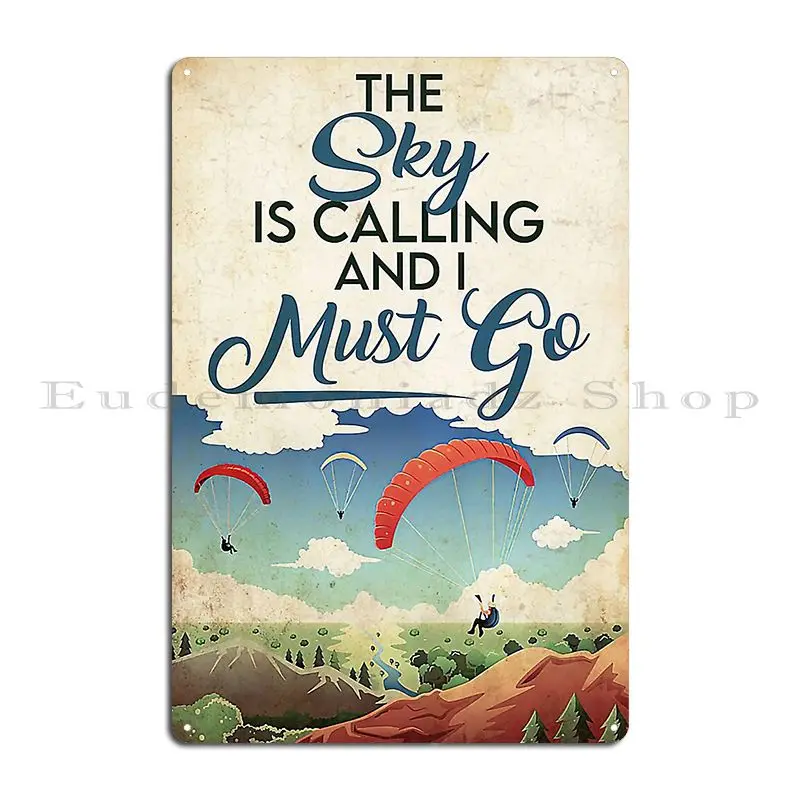 Skydiving Choose Something Fun Sky diving happily ever after HDV Metal Plaque Pub Cinema Wall Decor Printed Tin Sign Poster