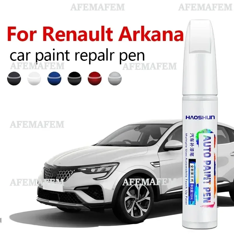 For Renault Arkana 2021-2025 CMF-B  Paint Repair Pen Touch Up Scratch Remover DIY Auto Accessories Black White Orange Blue Gray