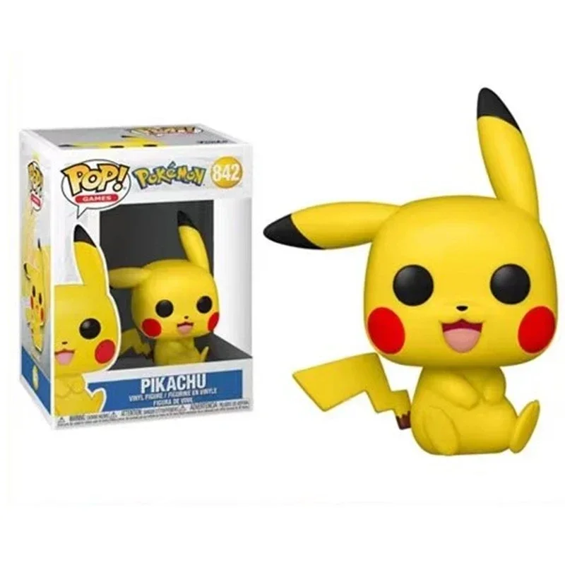 وصول جديد سلسلة Funko POP Pikachu # 353 # 553 # 842 بيكاتشو دمى الفينيل عمل الشكل البلاستيكية 10 سنتيمتر لعبة مجسمة للأطفال هدية