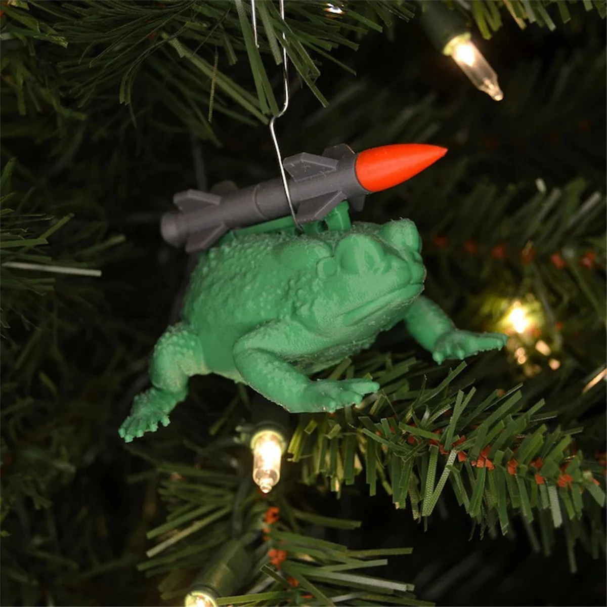 Missile Toad Holiday Ornament Funny Xmas Ornaments,Home Atmosphere Decor,Christmas Tree Ornament,The Unique Gag Gift Rare