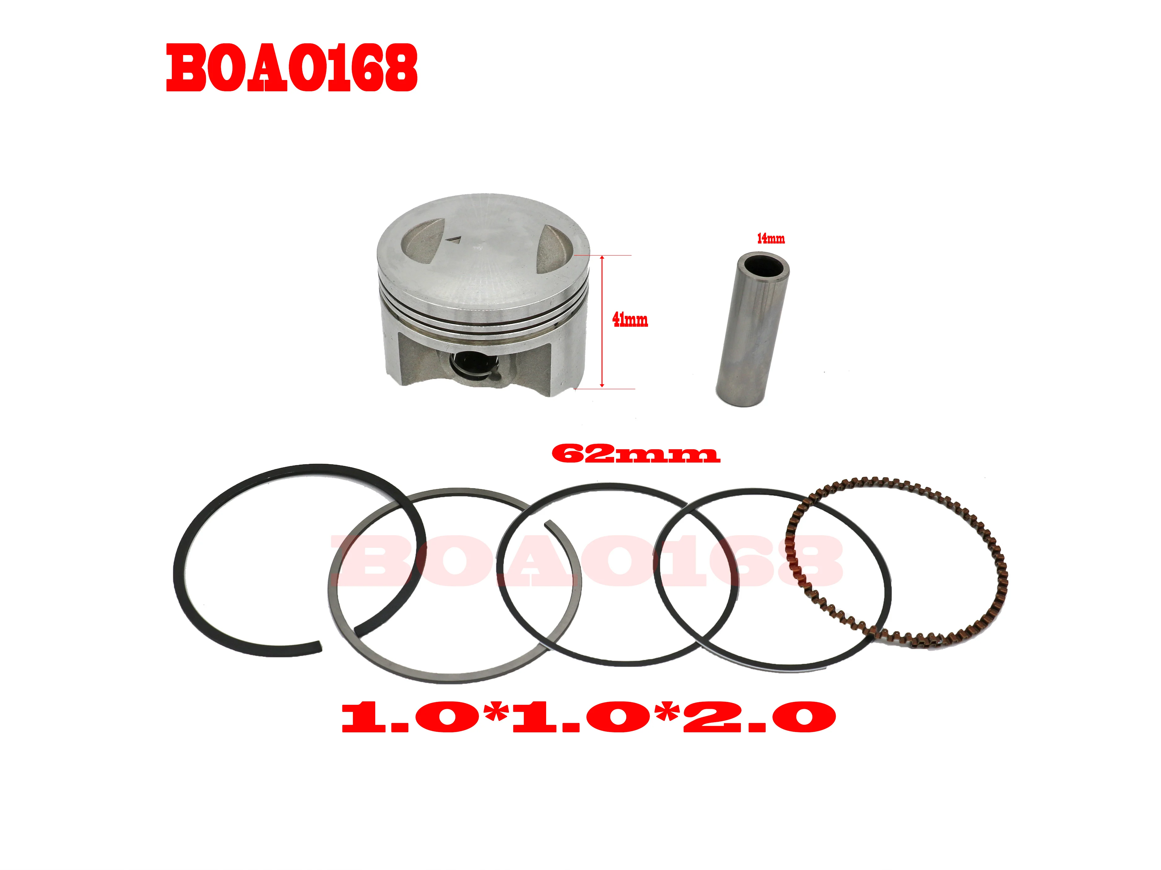 Motorcycle Cylinder Kit 62mm Big Bore For SUZUKI GS125 GN125 EN125 GZ125 DR125 TU125 KLX125 GS150 GN150 157FMI K157FMI Modified