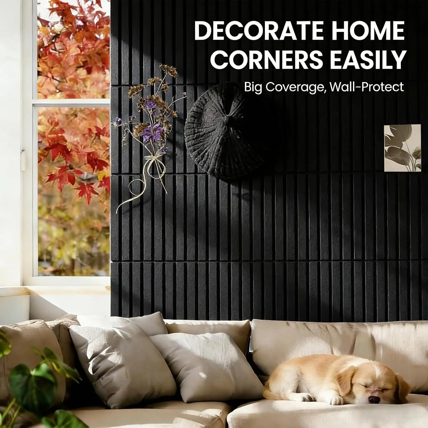 6PCS 24x24CM Black Sound-Absorbing Panels Felt Wall Panels Acoustic Bulletin Note Panels Soundproof Pads Cork Pin Board Wall Tiles Decoration For Ceiling Inner Office Home