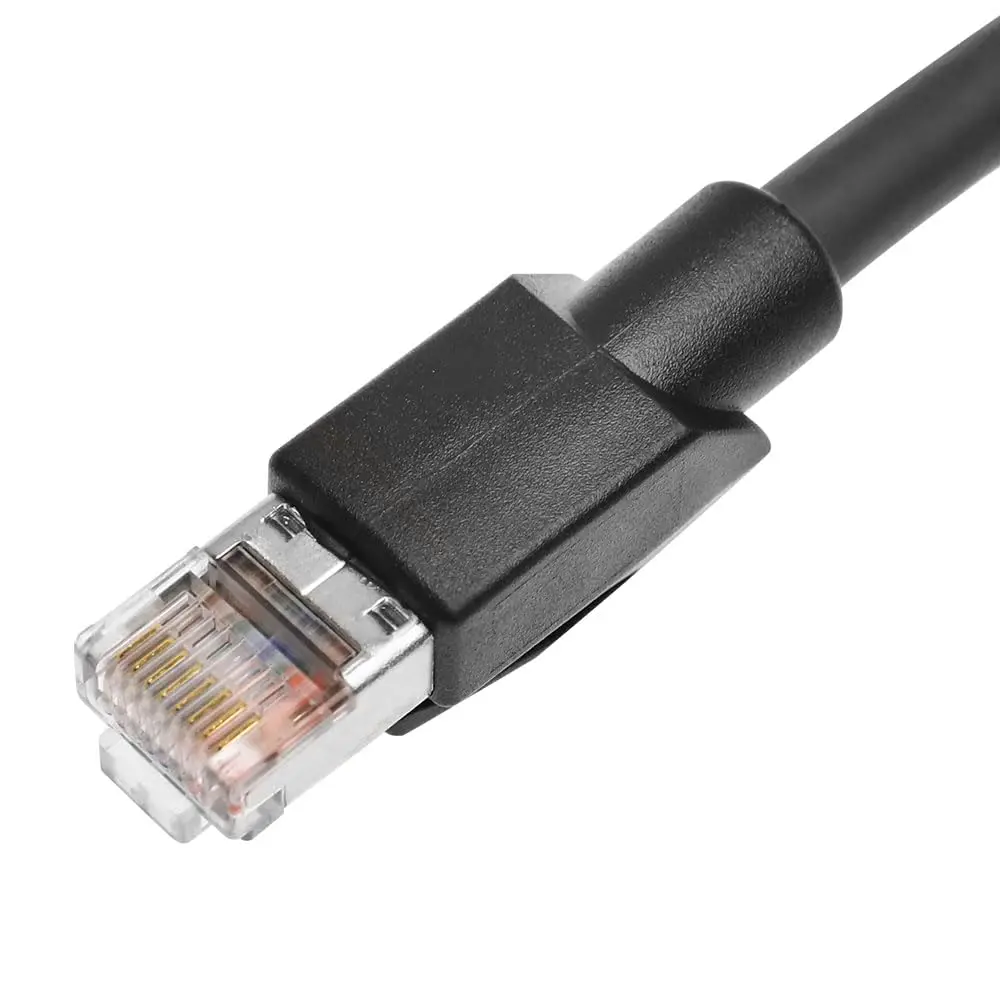 

Экранированный кабель Alvin's Cat6 RJ45, прямоугольный, 16,4 фута для робототехники ПЛК
