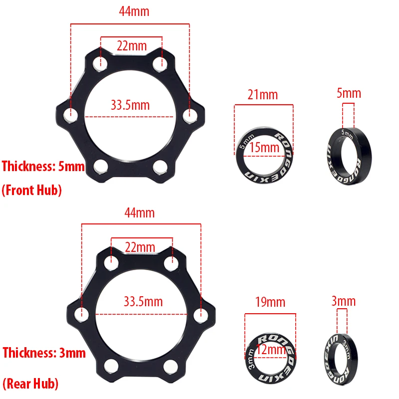 Bike Front Rear Bicycle Boost Hub Conversion Adapter Washers Spacers 100mm to 110mm / 142mm to 148mm