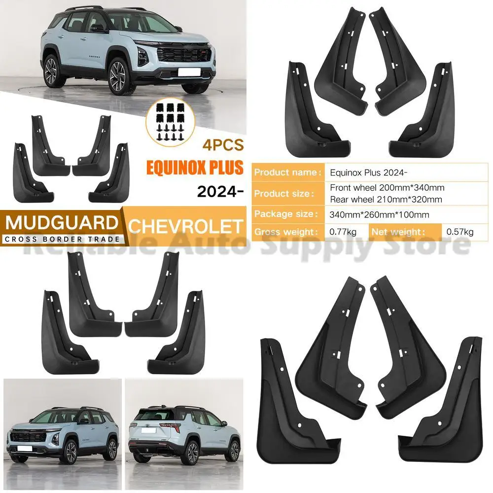 

For Chevrolet Equinox Plus 2024 Mud Guards Piva Car Accessories Premium Quality Durable Protection