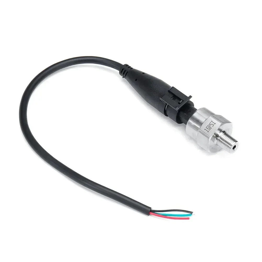 Imagem -02 - Sensor de Pressão Npt de Peça 5psi1000psi dc 5v Pressão Leve Prata e Preto Aço Inoxidável Durável