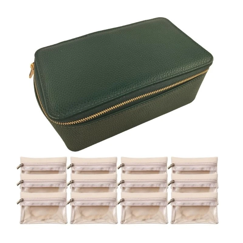 

Convenient Jewelry Travel Case 12 Pcs Bags for Quick Access to Accessories
