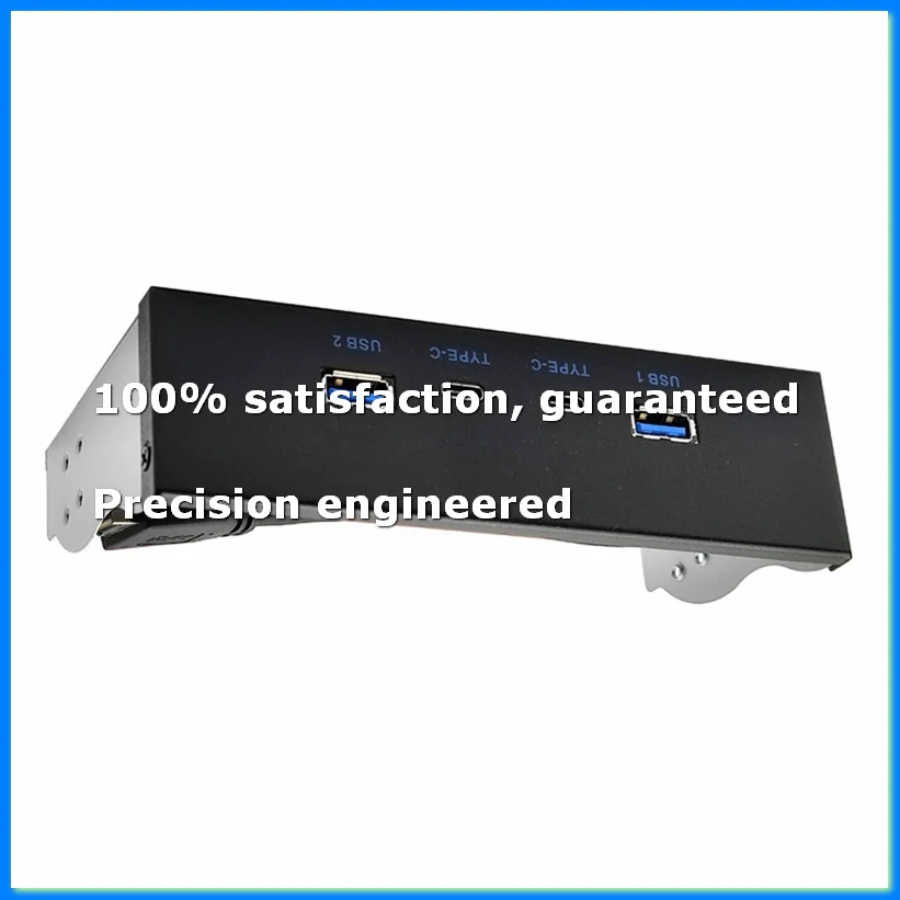 

USB3.2 TYPE-C 10Gbps Optical Drive Panel 2X USB GEN2+2X TYPE-C 3.5-Inch 5.25-Inch HUB 19PIN to C-Port Front Back Plug-A69M