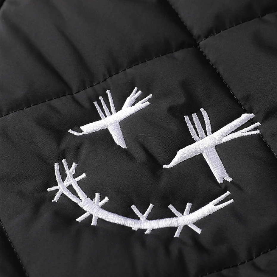 Autumn Winter Thick Jacket Men Patchwork Jacket Coat Fashion Casual Embroidery Jackets Coats Male