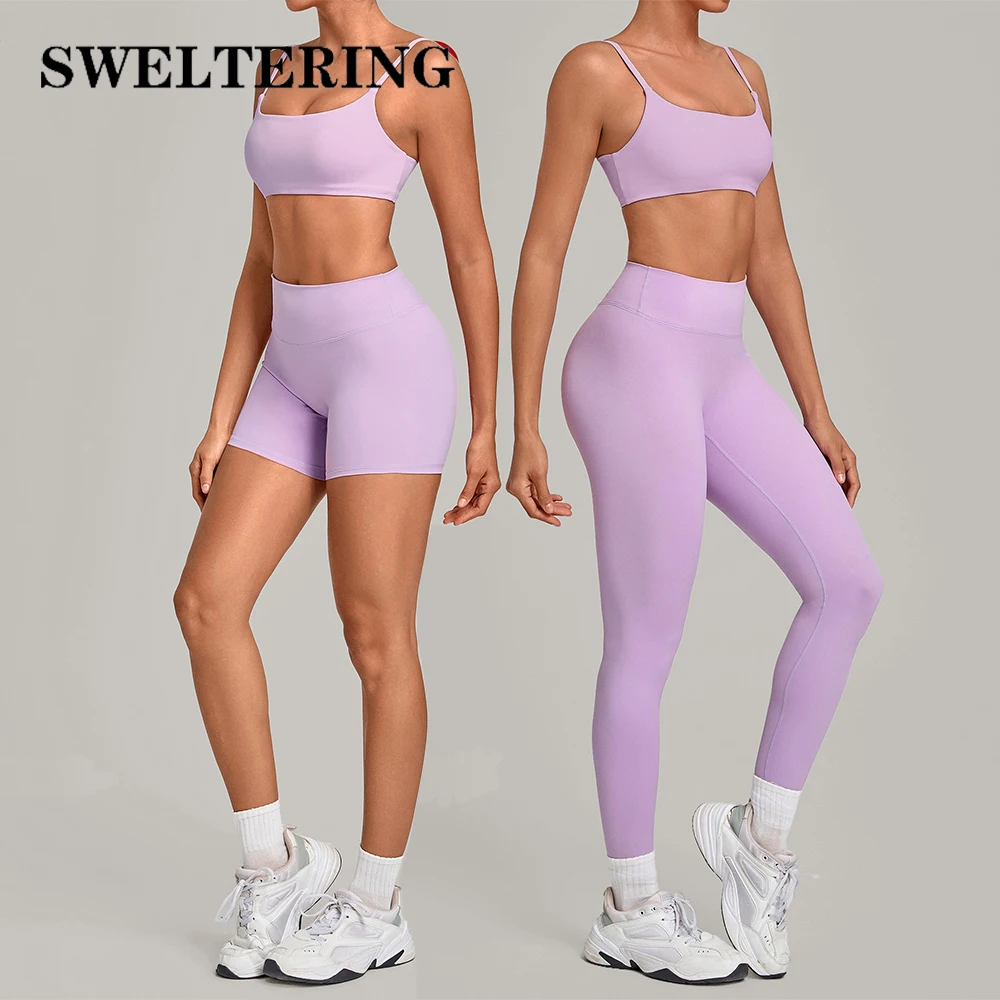 2PCS Yoga Set Women's Tracksuits Fitness Sports Outfits Gym Clothes Female Breathable Sports Bra Workout Leggings Sportswear