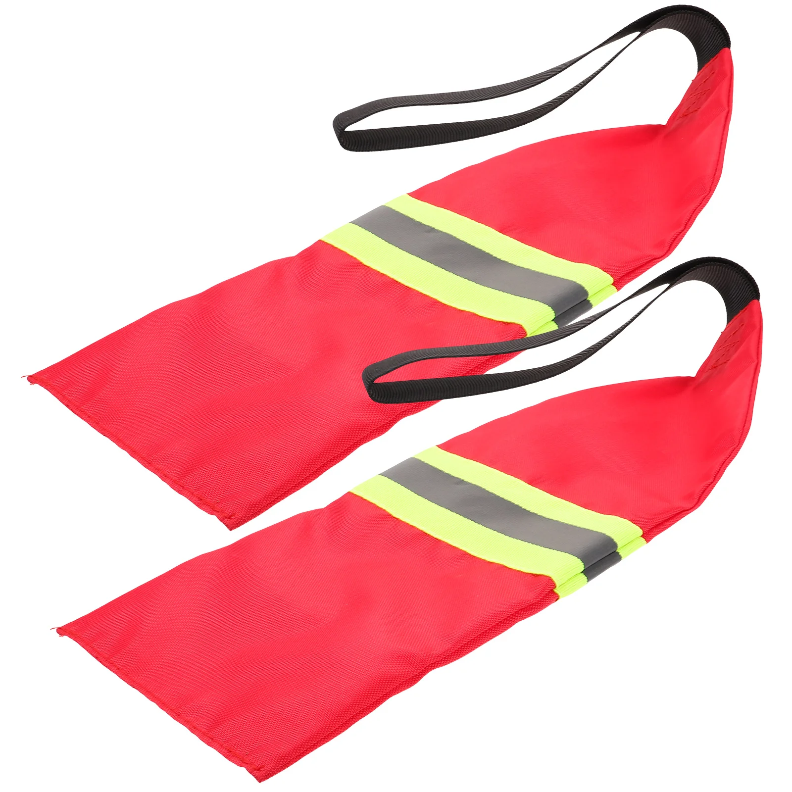 

2 Pcs Kayak Safety Flag Boat Accessories DIY Reflective 2pcs (red Horizontal Strips) Kayaks Canoe Warning