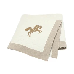 Baby Blankets Knitted Newborn Netural Cotton Stroller Bassinet Swaddle Wrap Sleep Covers Infant Kids Boys Girls Throw Play Mats