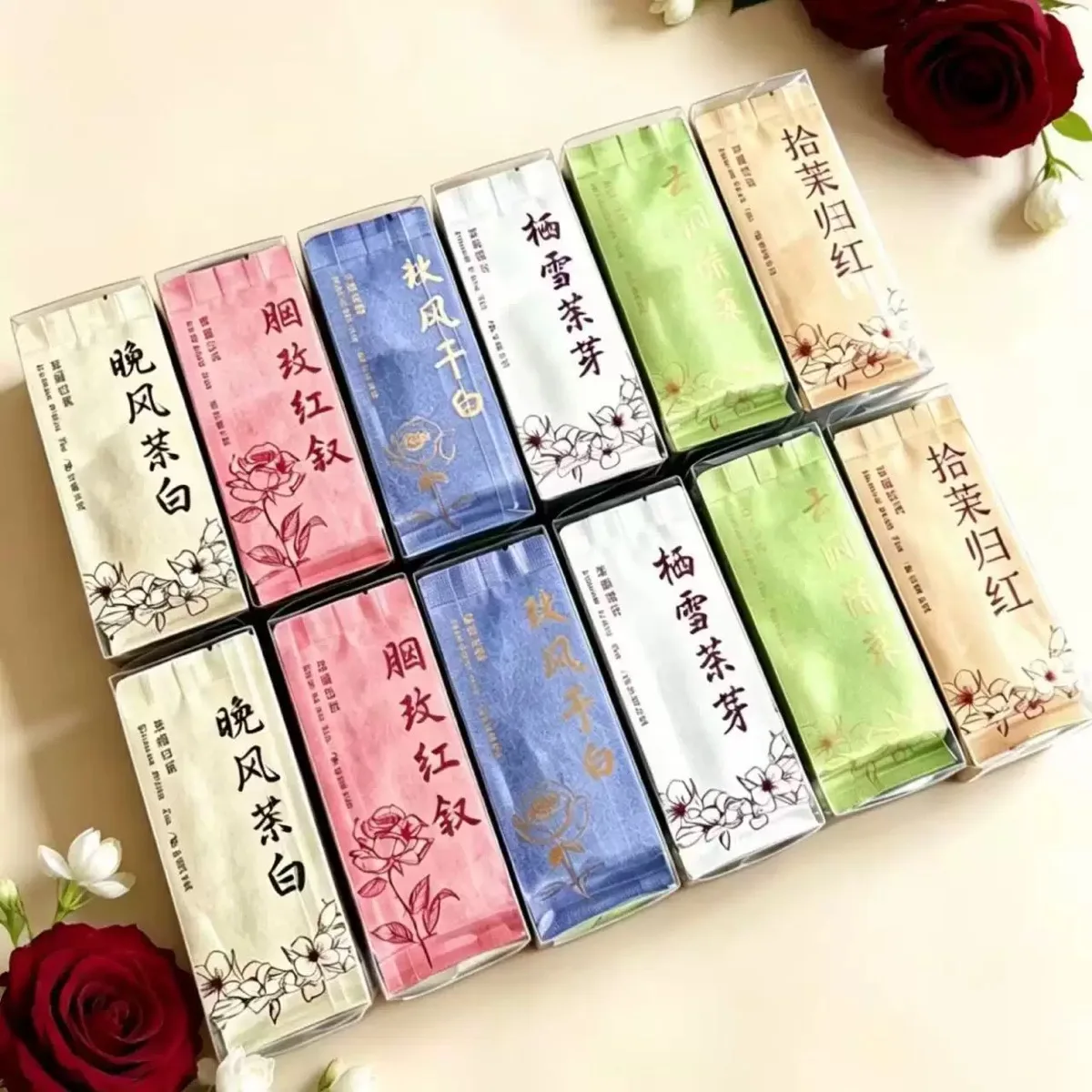 High-Quality Mixed Pack 53g: Puer Jasmine & Oolong Tea Small Bubble Bag Aluminum Foil Packaging for Tea Lovers