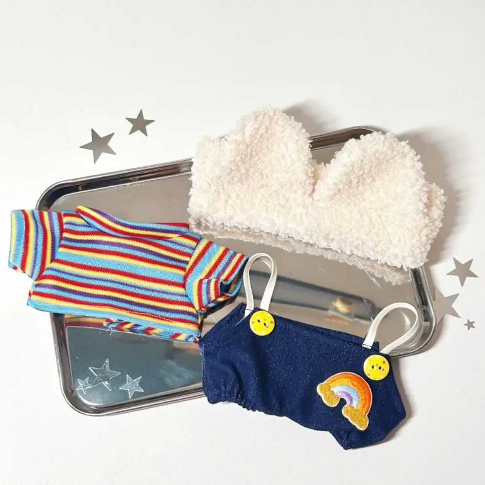 Zestaw ubranek dla lalek DIY 20 cm, kolorowe, kreskówkowe, miniaturowe sukienki, urocze ubranka dla lalek BJD