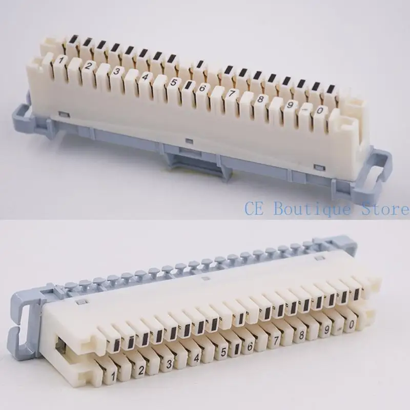 652F 10 Pasang Rangka Modul Baris baris Kelon Rangka distribusi untuk lemari 19 inci