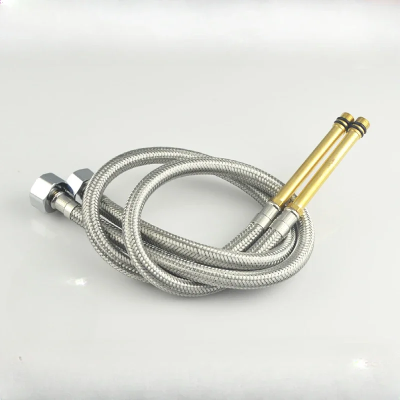 

Pointed Hose Suitable for Washbasin Faucet 1/2 Cold and Hot Water Inlet High-pressure Pipe, 304 Stainless Steel Braided Hose