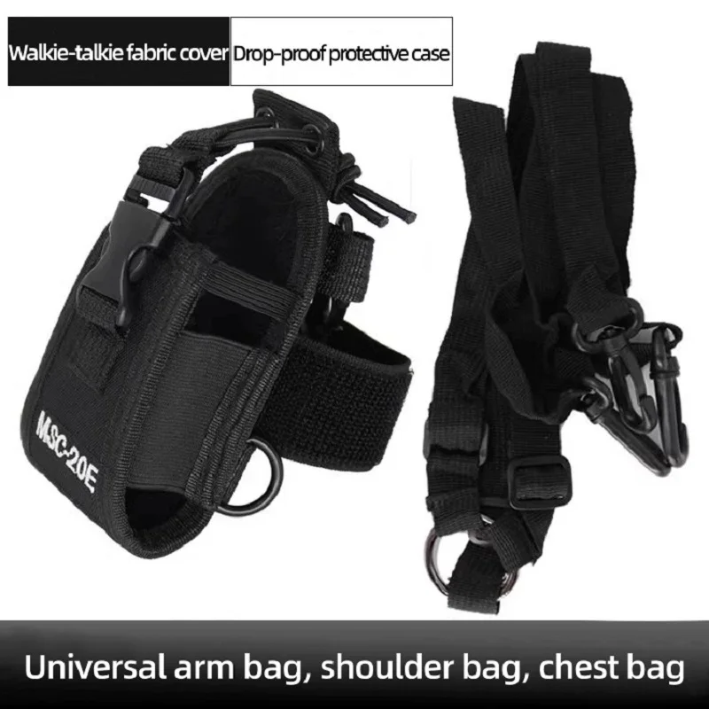 التكتيكية سترة مول الذراع حقيبة راديو الحافظة حامل العمل سترة تلاعب ل Baofeng UV-5R BF-888S UV-82 UV-9R اتجاهين راديو لاسلكي تخاطب