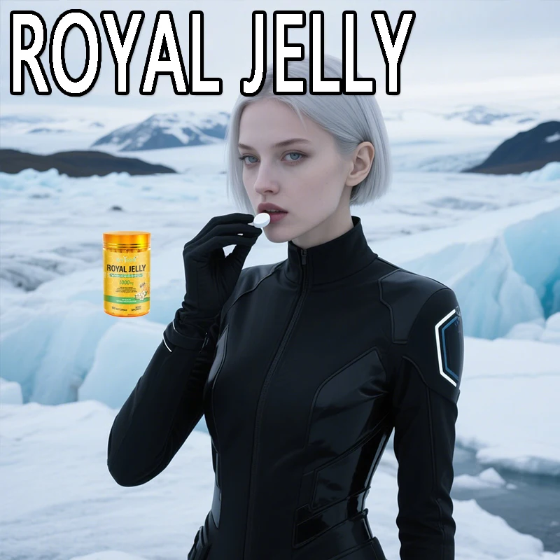 

1 bottle royal jelly capsule promotes tissue repair supplements nutrients enhances metabolic function and immune regulation