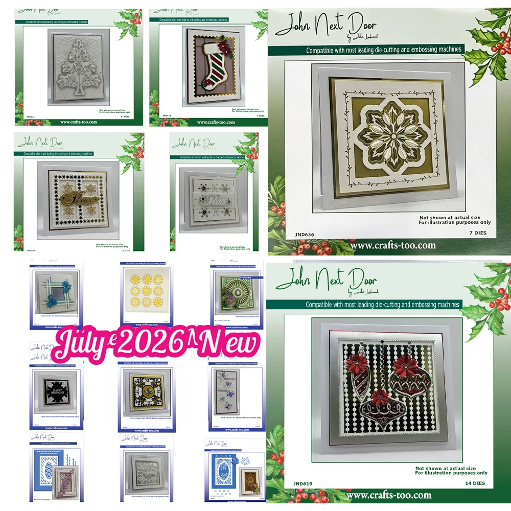 John Chocolate Deer Penguin Swirl Joy Duo Meggies Baumkugel Muschel-Quadrat-Stanzformen DIY Handgemachtes Scrapbook Oktober 2026 – Detail 16