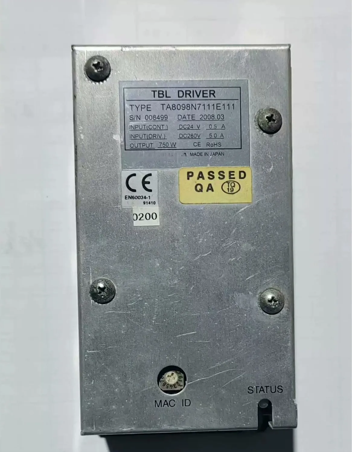 TA8098N7111E11 Used in good condition power