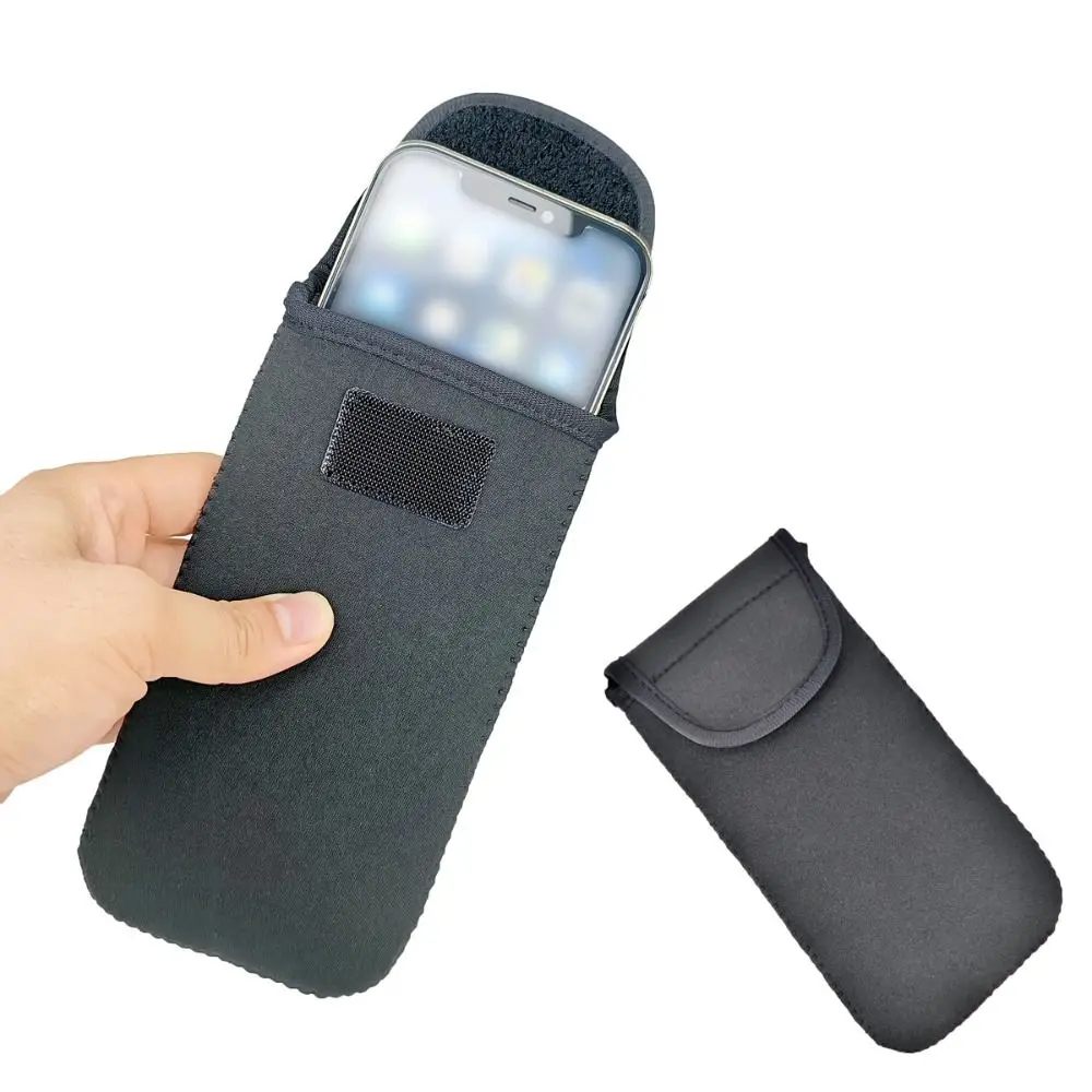 المحمولة العالمي حقيبة الهاتف المحمول الغبار للصدمات الهاتف المحمول مكافحة الإفلات حقيبة النيوبرين مستقيم إدراج حقيبة تخزين الهاتف