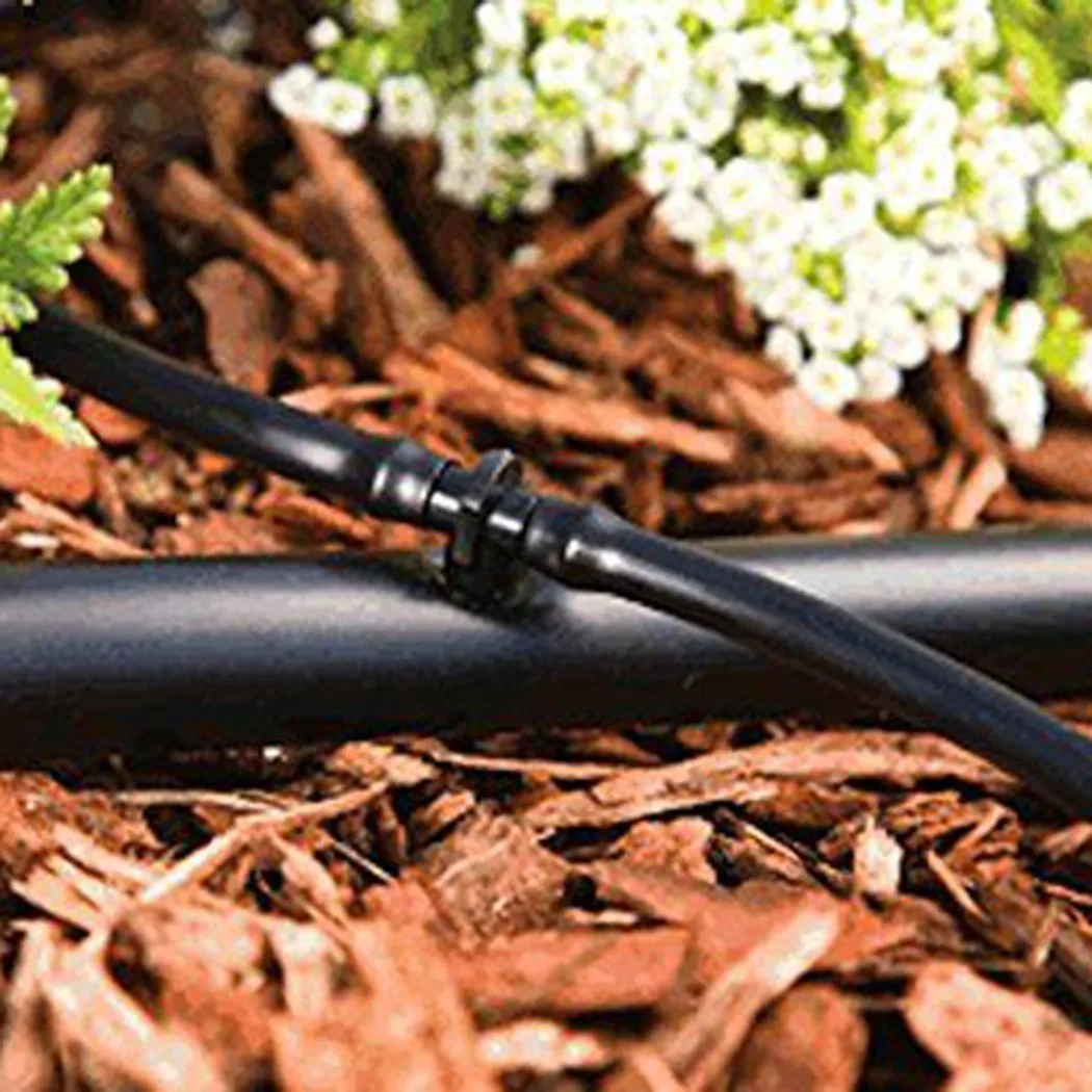 100 Pack Drip Irrigation 1/4 inch Barbed Coupling Connectors Compatible with Various 1/4 inch Tubing and Soaker Hose
