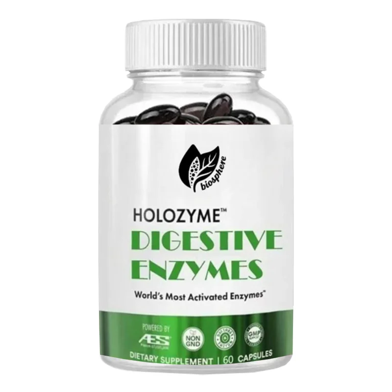 Healthy Intestines, Formula Protease, Amylase, Lipase, Lactase, Etc. Together Prevent Bloating and Indigestion, 60 Pills