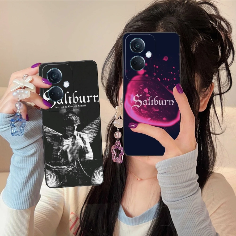 Saltburn Painting Mobile Cell Phone Case for OPPO Find X5 X3 X2 A93 Reno 8 7 Pro A74 A72 A53 Black Soft Phone Cover Shell