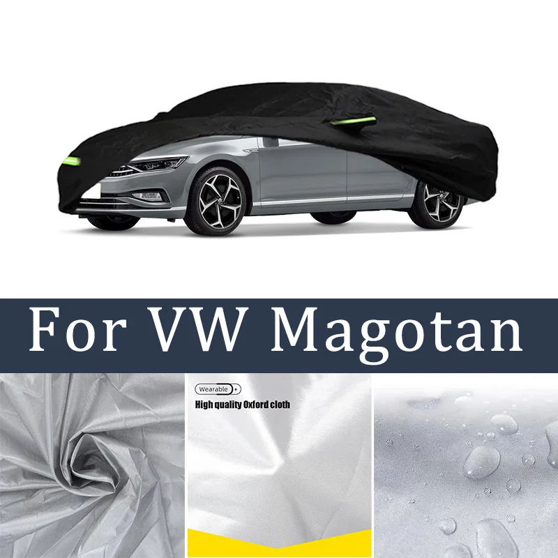 

Car Cover For VW Magotan Full Exterior Black Silvery-Auto Cover Sunshade Dustproof Waterproof Reflective strips cars accessories