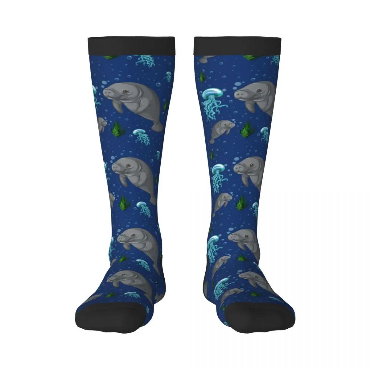 Unisex Socks Seagrass Ocean Seal Casual Socks Harajuku Business Long Socks