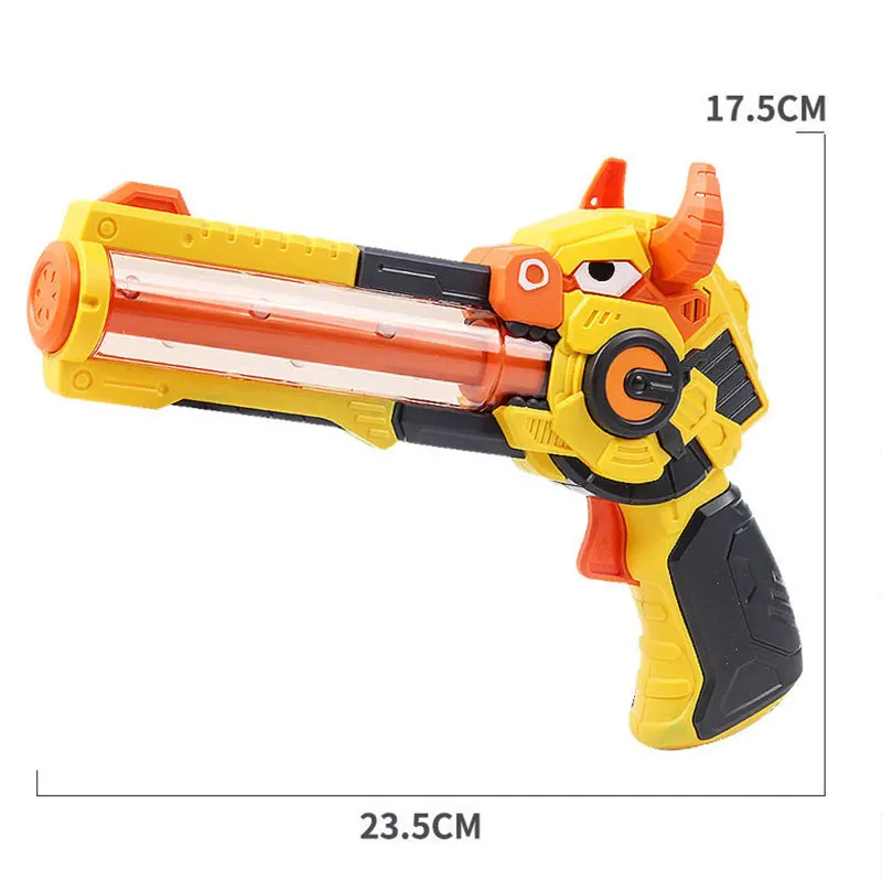 Electric Automatic Gun Toy Music Pistol Colorful Horn Gun Luminous Music Rotary Light Pistol Boy Girls' Toy Pistol