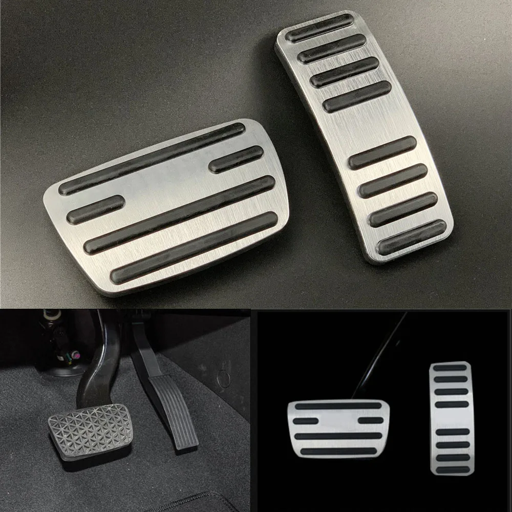 NO Drill Aluminum Car Accelerator Brake Pedal Pad Cover For Buick Encore GL6 GL8 Chevrolet Orlando Trax Track ONIX Trailblazer