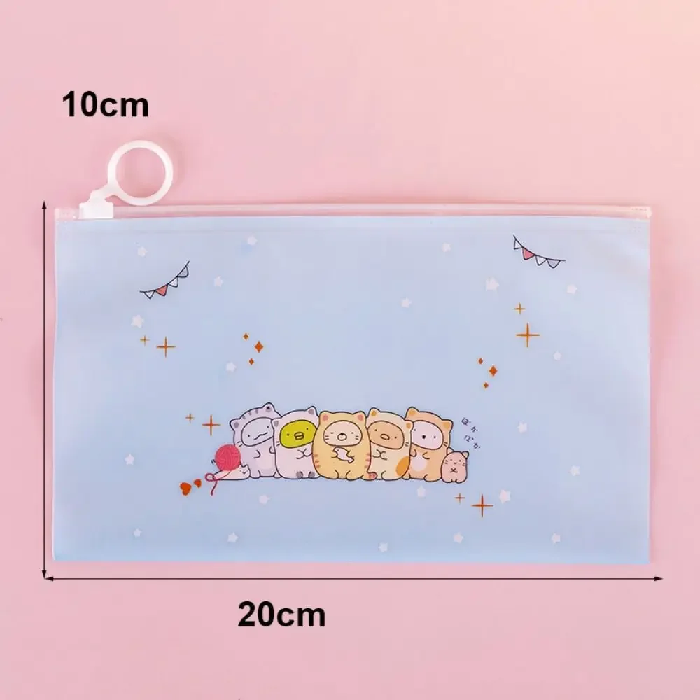 Information Bag Large Capacity Pvc Zipper Pouch Zipper Type Waterproof File Bag Transparent Portable Document Bag Test Paper