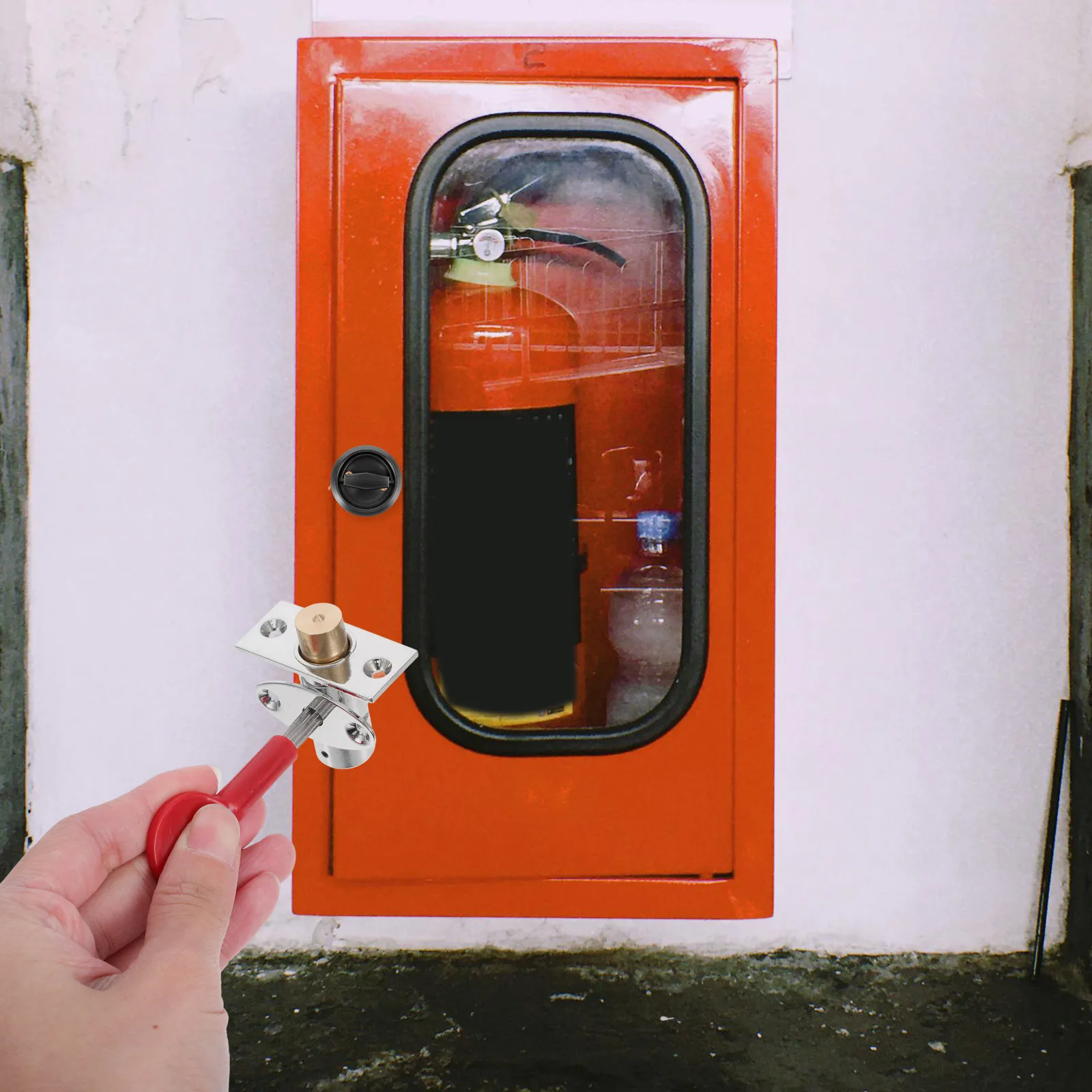 

Fire Door Lock Manager Mortise System Zinc Alloy Hidden Door Locks Stainless Steel Core Tube Well Hydrant Security Hardware