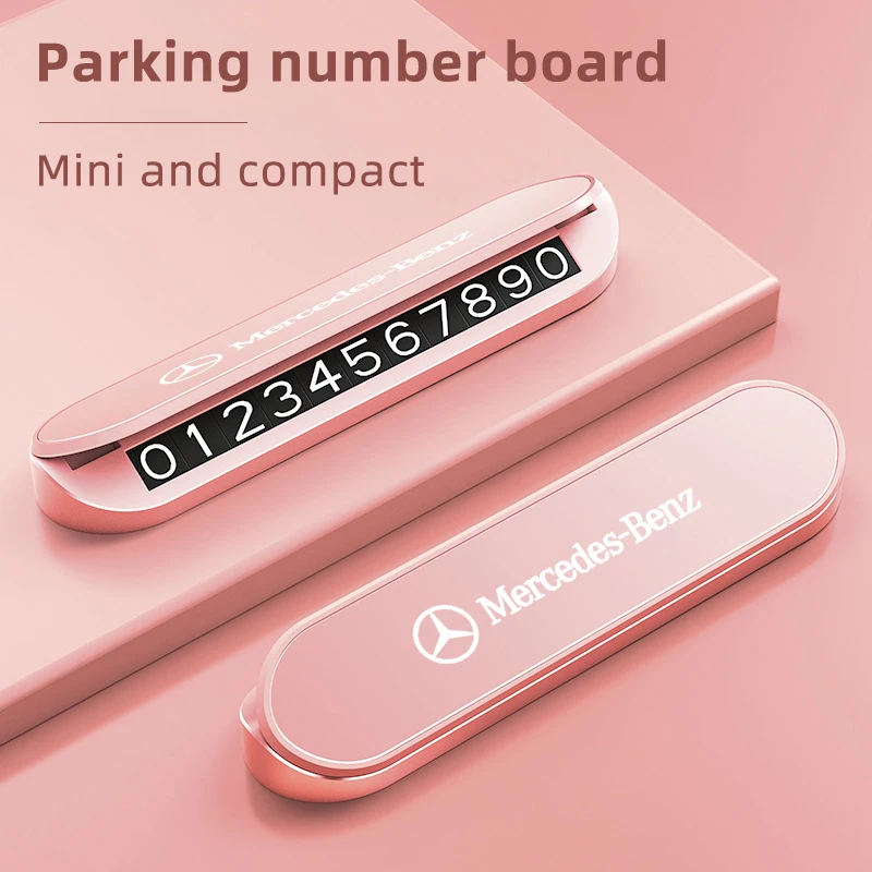 رقم الهاتف لوحة وقوف السيارات علامة توقف السيارات لمرسيدس بنز AMG A C E Class W201 W210 W108 W204 W205 W203 W211 W124 W177 C180