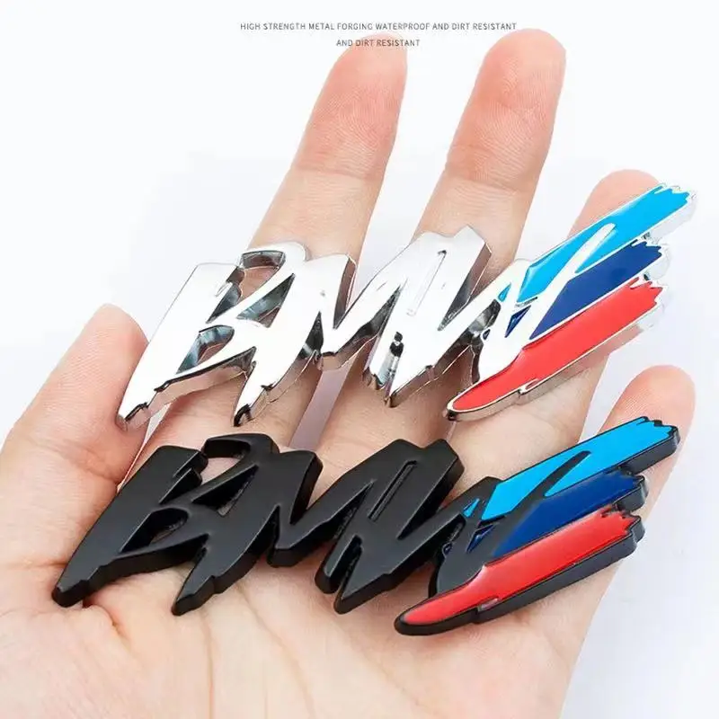 3D Metal Car Badge Emblem Body Sticker For BMW M1 M2 M3 M4M5 M6 E46 E60 E64 F12 F13 E90 E92 E93 F80 F82 Trunk Decorative Decal