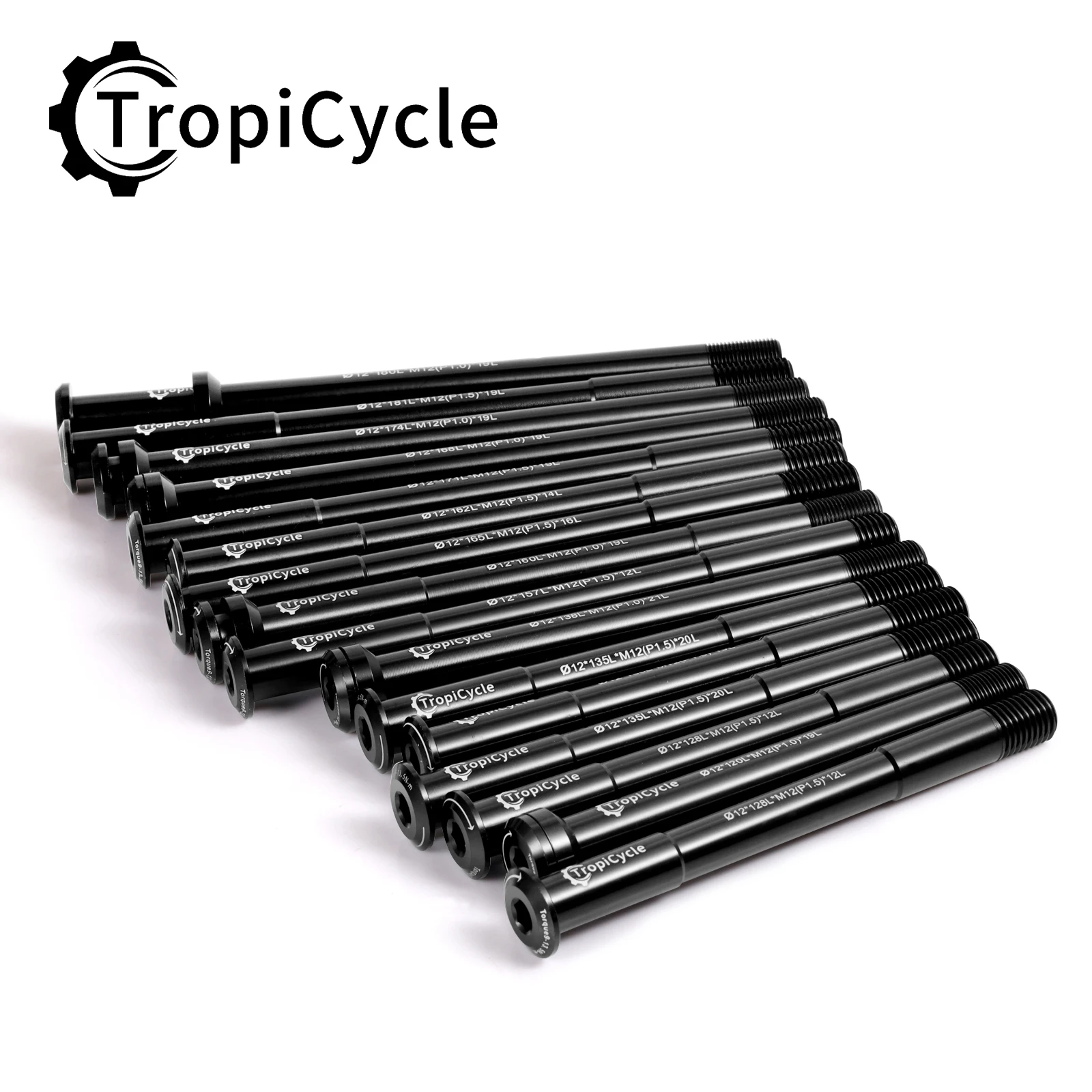 

Велосипедная ось Tropicycle MTB для шоссейных велосипедов, сквозная ось передней вилки, шпильки M12x1.0, M12x1.5, 12x142/162/174, 12x100/110 мм, из алюминиевого сплава