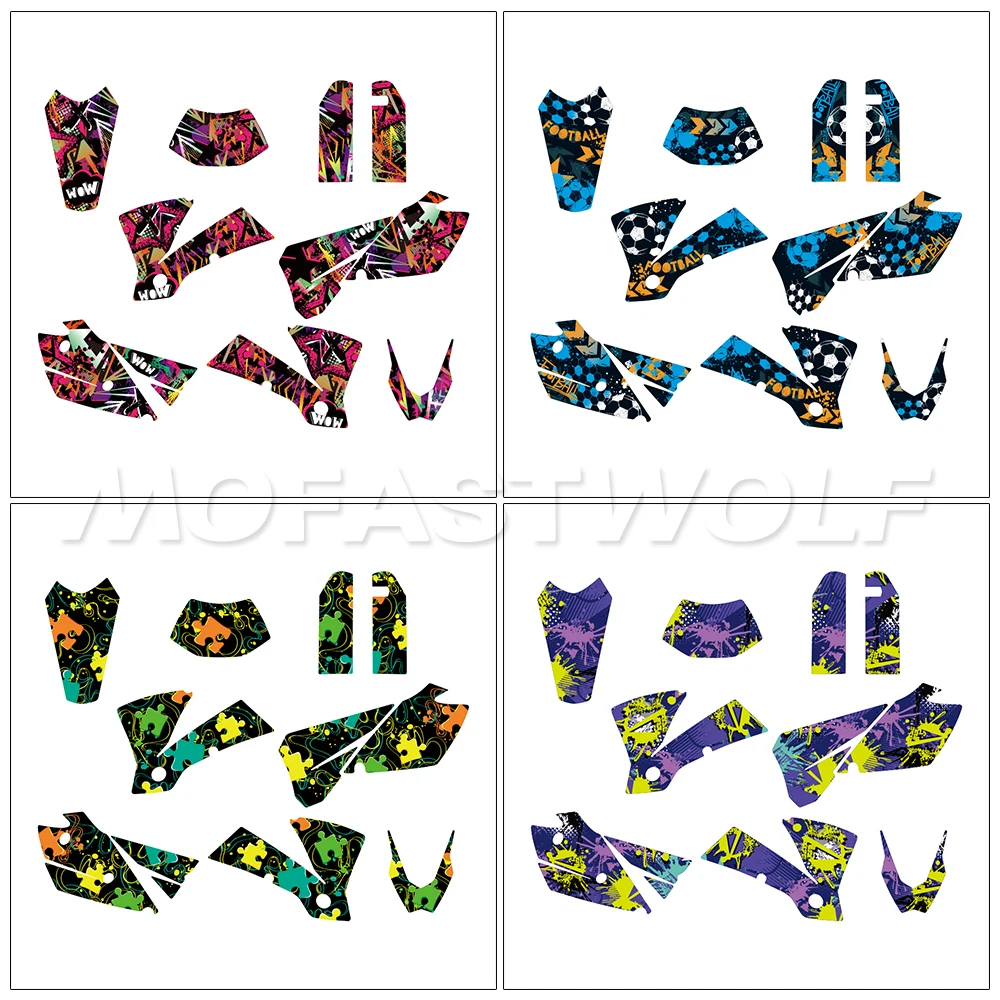 ملصقات رسومات تزيين جسم الدراجة النارية مناسبة لـ EXC 2004 125 200 250 300 400 450 525