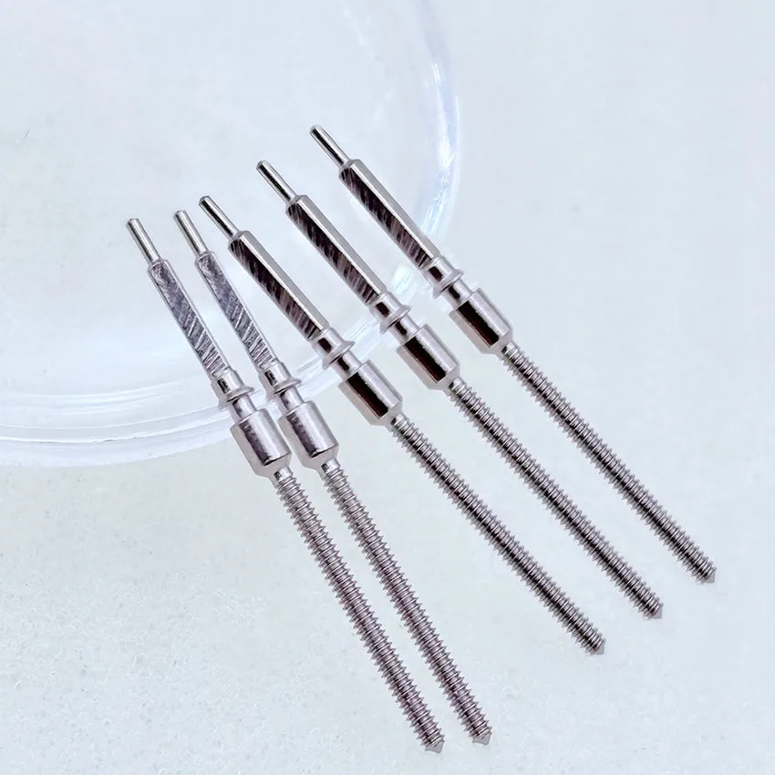 2/5/10/20Pcs Movement Watch Steel Stem Crown Kit Watch Parts For 7750 7751 Movement Watches Stem Spare 0.9 Teeth