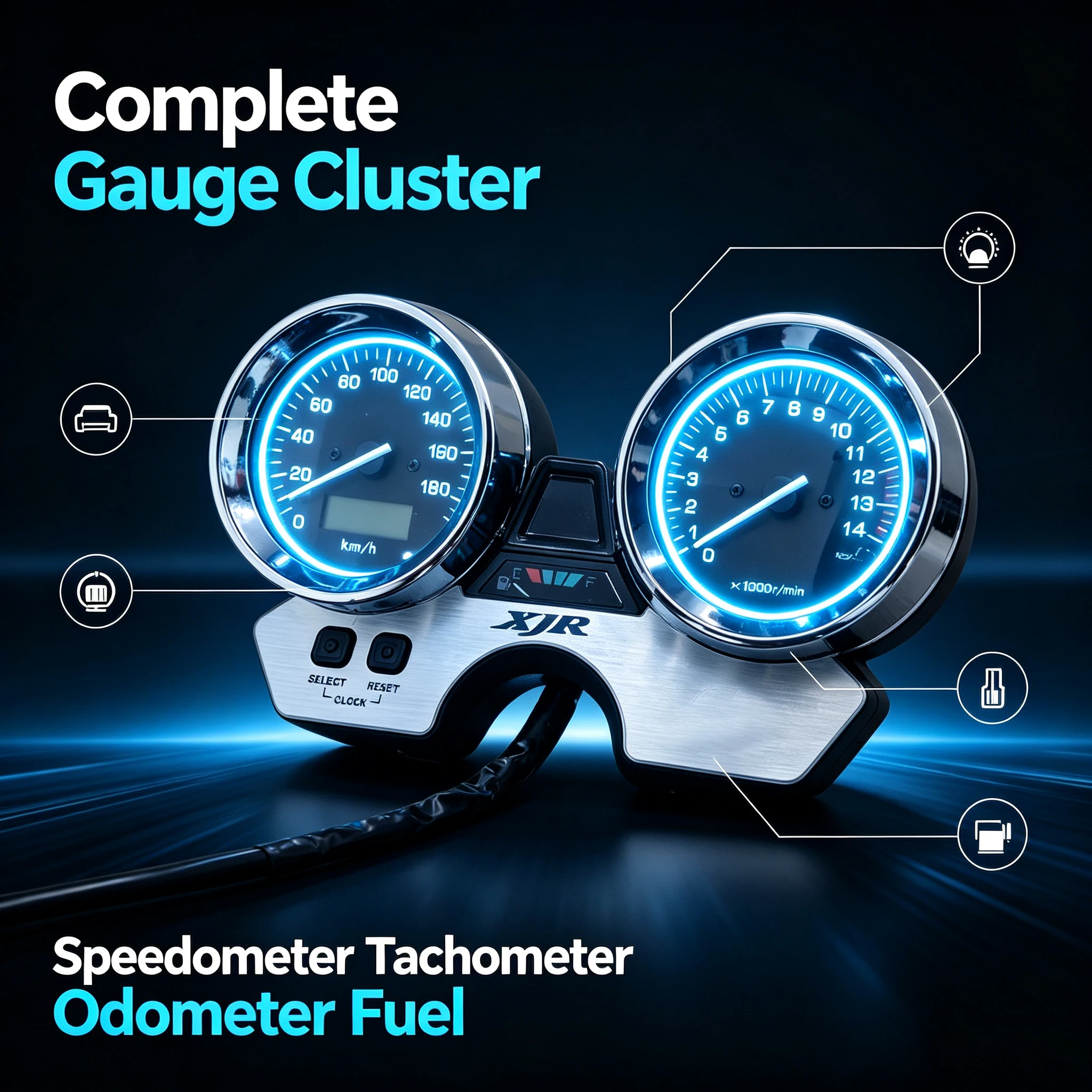 Yamaha XJR 400 Digital Speedometer - AliExpress