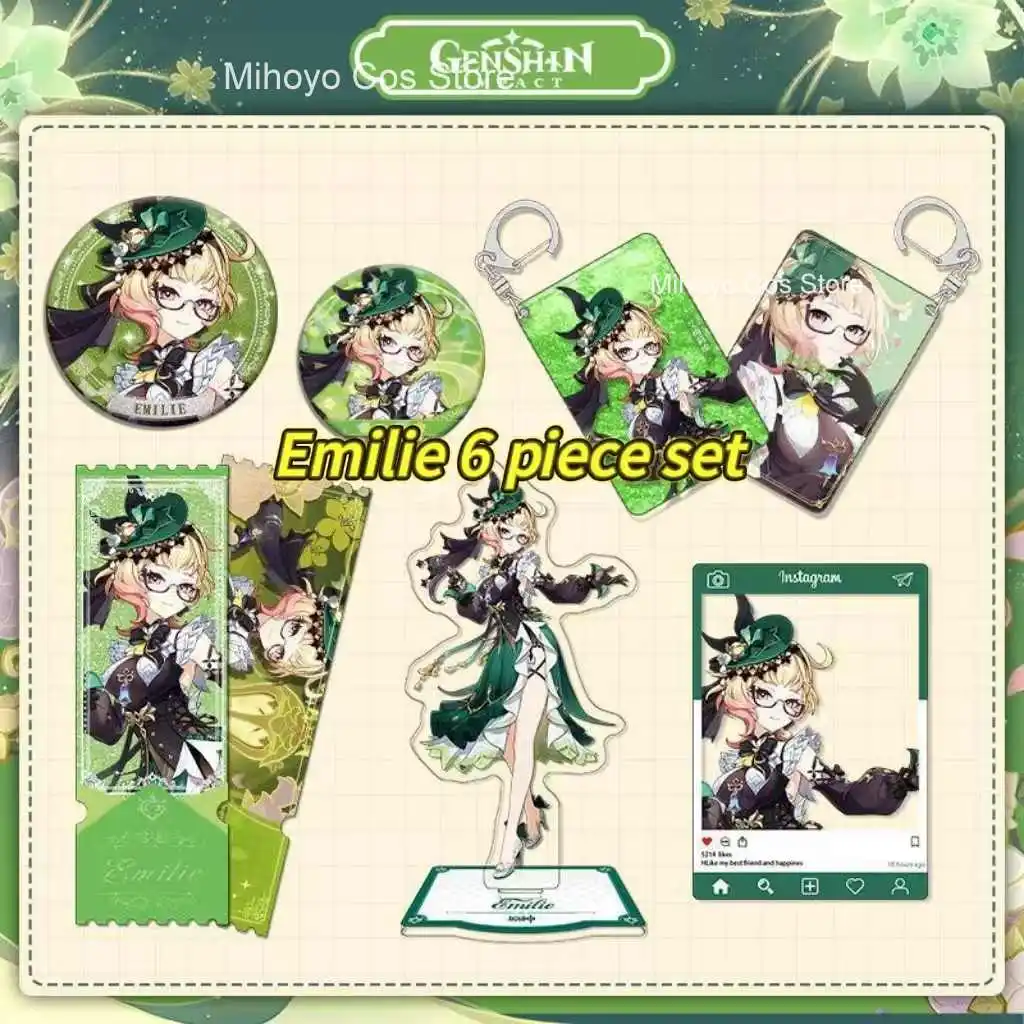 MiHoYo Genshin Impact All - 시리즈 아크릴 플라크, 장식 및 열쇠고리 게임 팬 선물