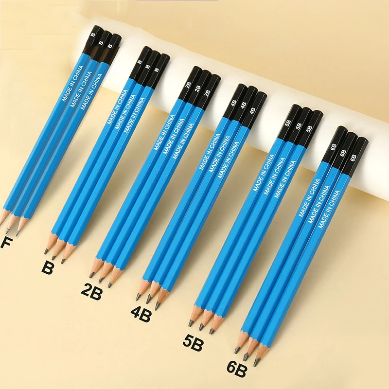 2 B4b8b Sketch Drawing Pencil Professional Writing Soft, Medium and Hard Charcoal Pencil Art Student Art Test Supplies