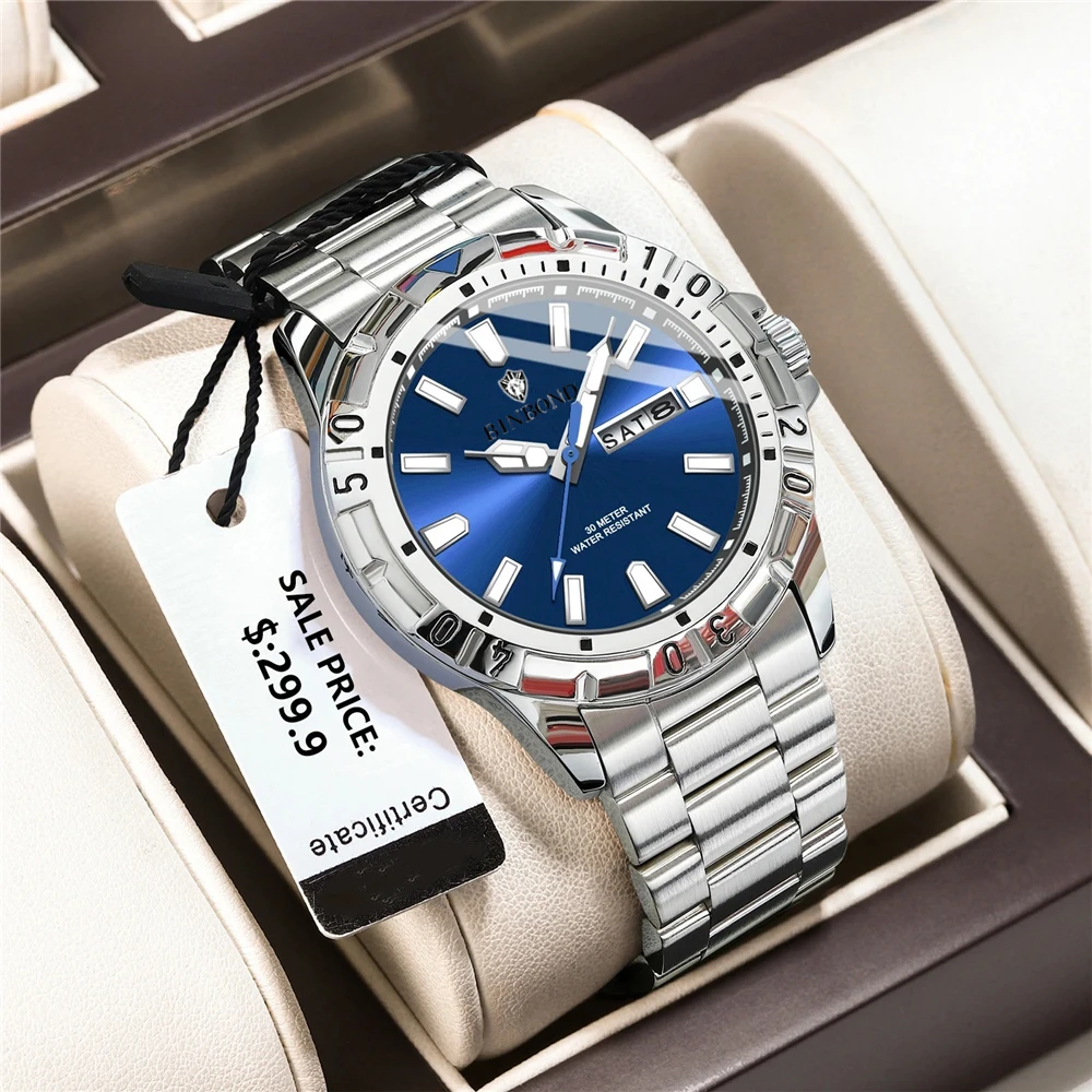 Luxury Brand Men Automatic Watch For Man High Quality Fashion Quartz Wristwatches Gifts Mens Watches Digital Bezel Gold Clock